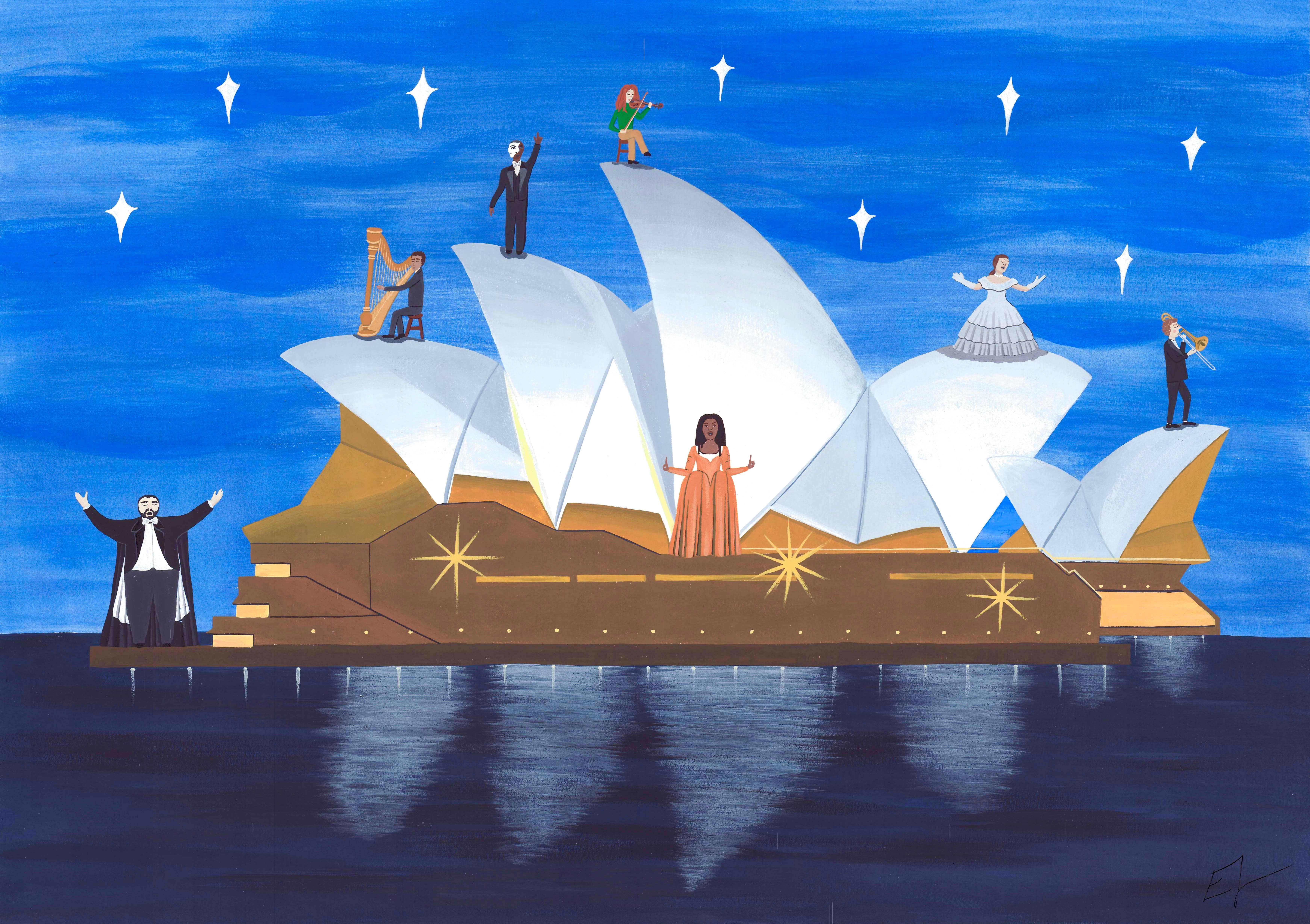 Eliza Barnes - Wholesale Art Print - 'The Opera House' Art Print1