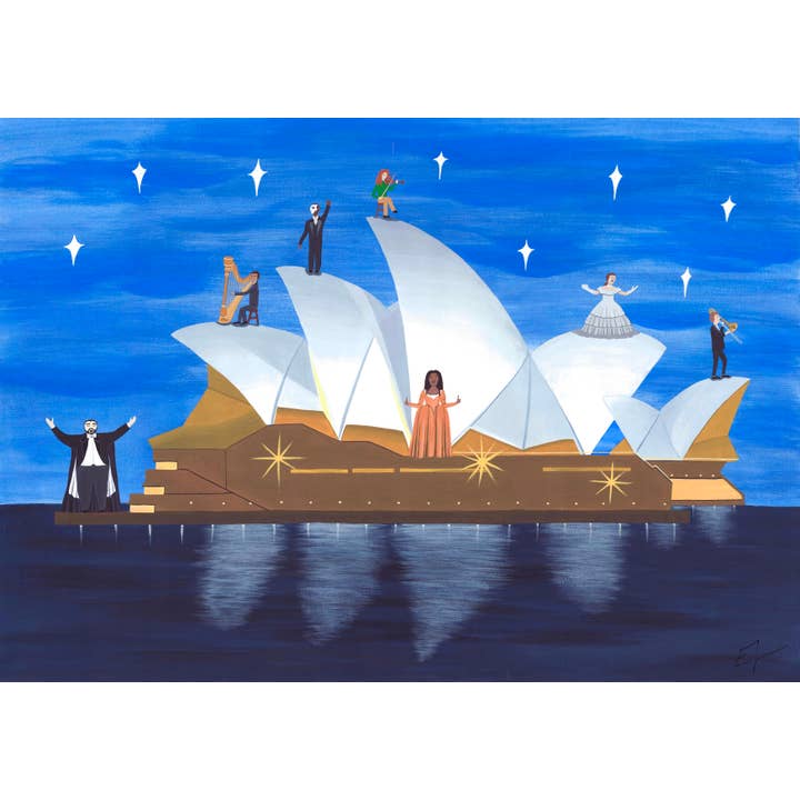 Eliza Barnes - Wholesale Art Print - 'The Opera House' Art Print1