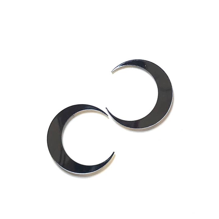 Suns & Moons - grey metal crescent for wholesale by the HEDGE