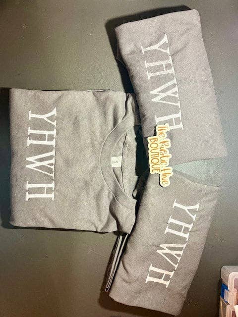YHWH Embroidered Tee for wholesale by The Rustic Hive Boutique