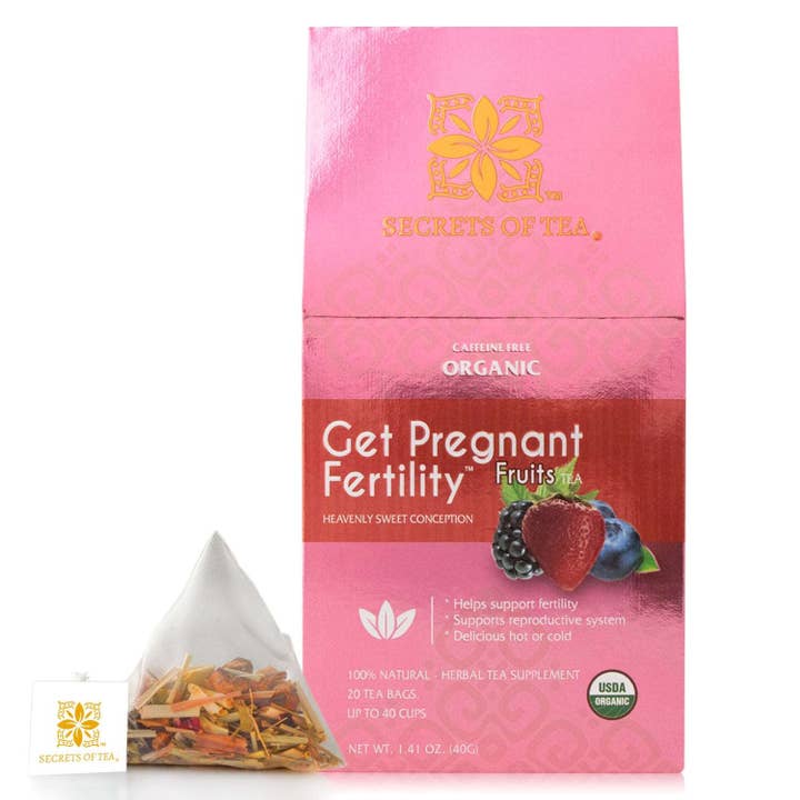 Fertility Tea For Women- Fruit- 40 Servings- USDA Organic for wholesale by Secrets Of Tea