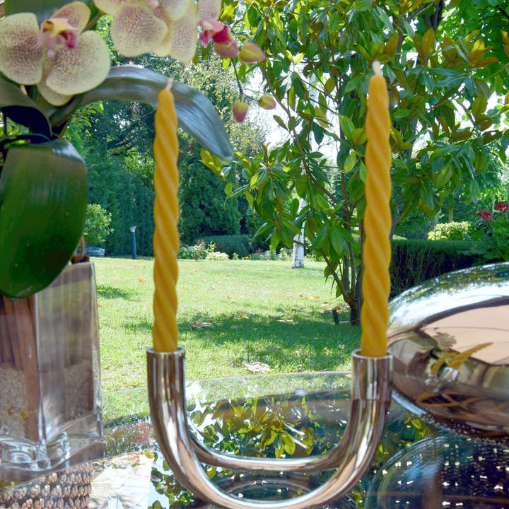 Beelight Candles - Wholesale Tapered Candle/Candlestick - Twisted Beeswax Taper Candle - Pure Beeswax and Cotton wick4