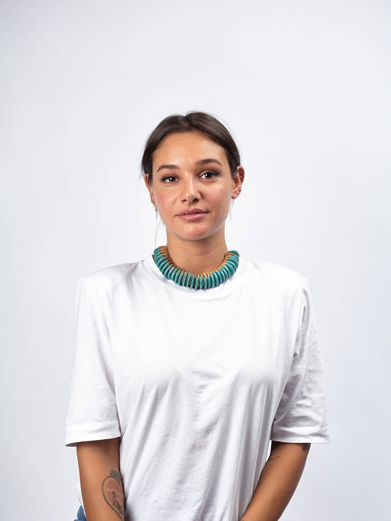 Bijondo - Wholesale Bib Necklace - Adjustable Necklace Wood And Cotton Polly5