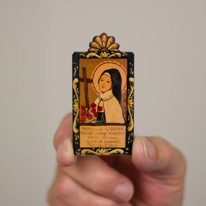 Lynn Garlick Retablos - Wholesale Painting/Drawing - St. Teresa of Lisieus - "Our Little Flower"2