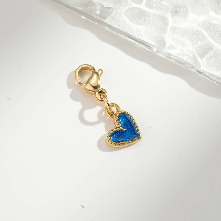 COSMOS - Wholesale Individual Charm/Pendant - Heart Charm Pendant – Colorful and Elegant Stainless Steel3