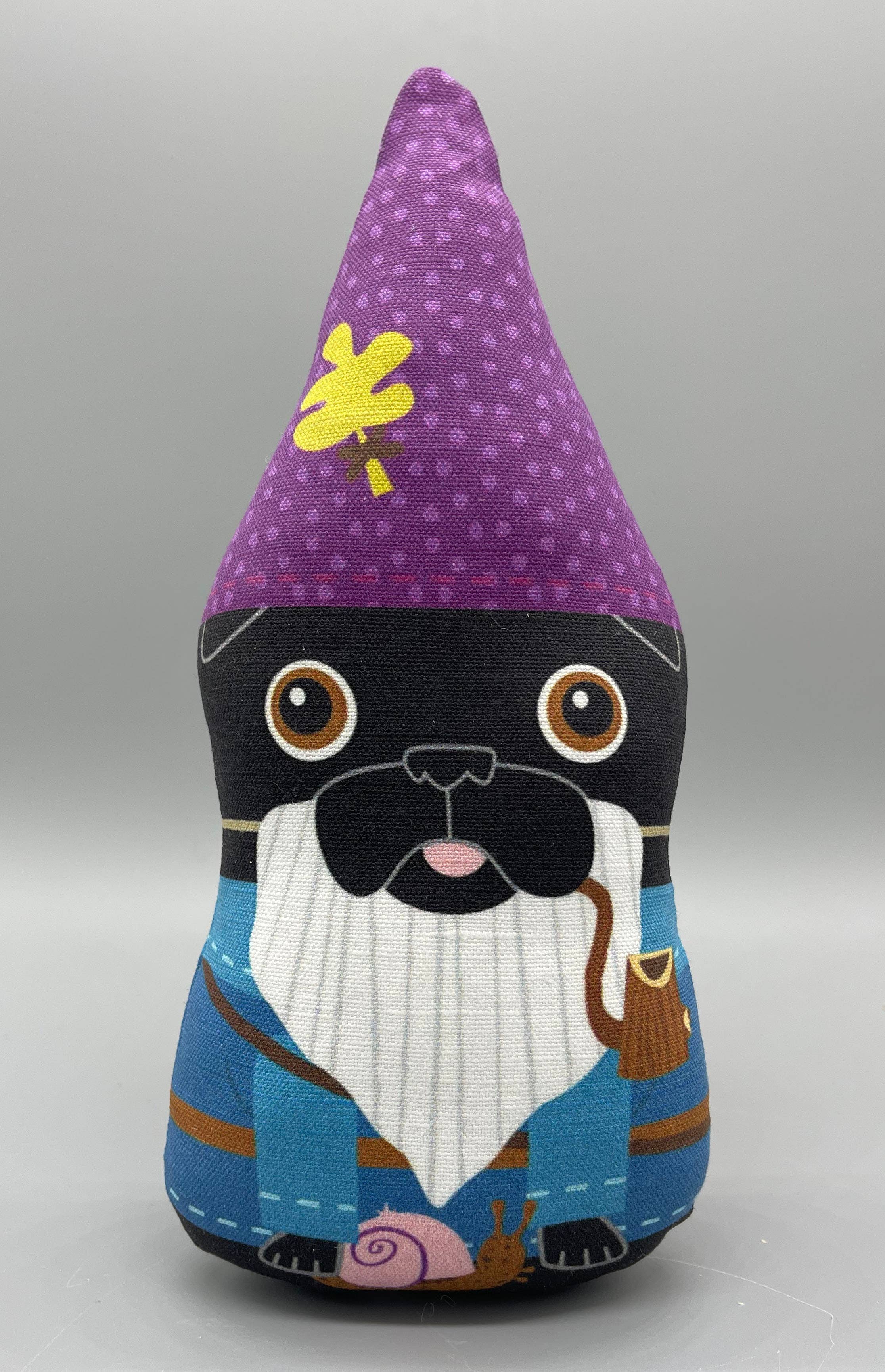 Nerfect Artistic Novelties - Wholesale Stuffed/Plush Toy - Kids & Baby - Small Black Pug Gnome Plush Toy