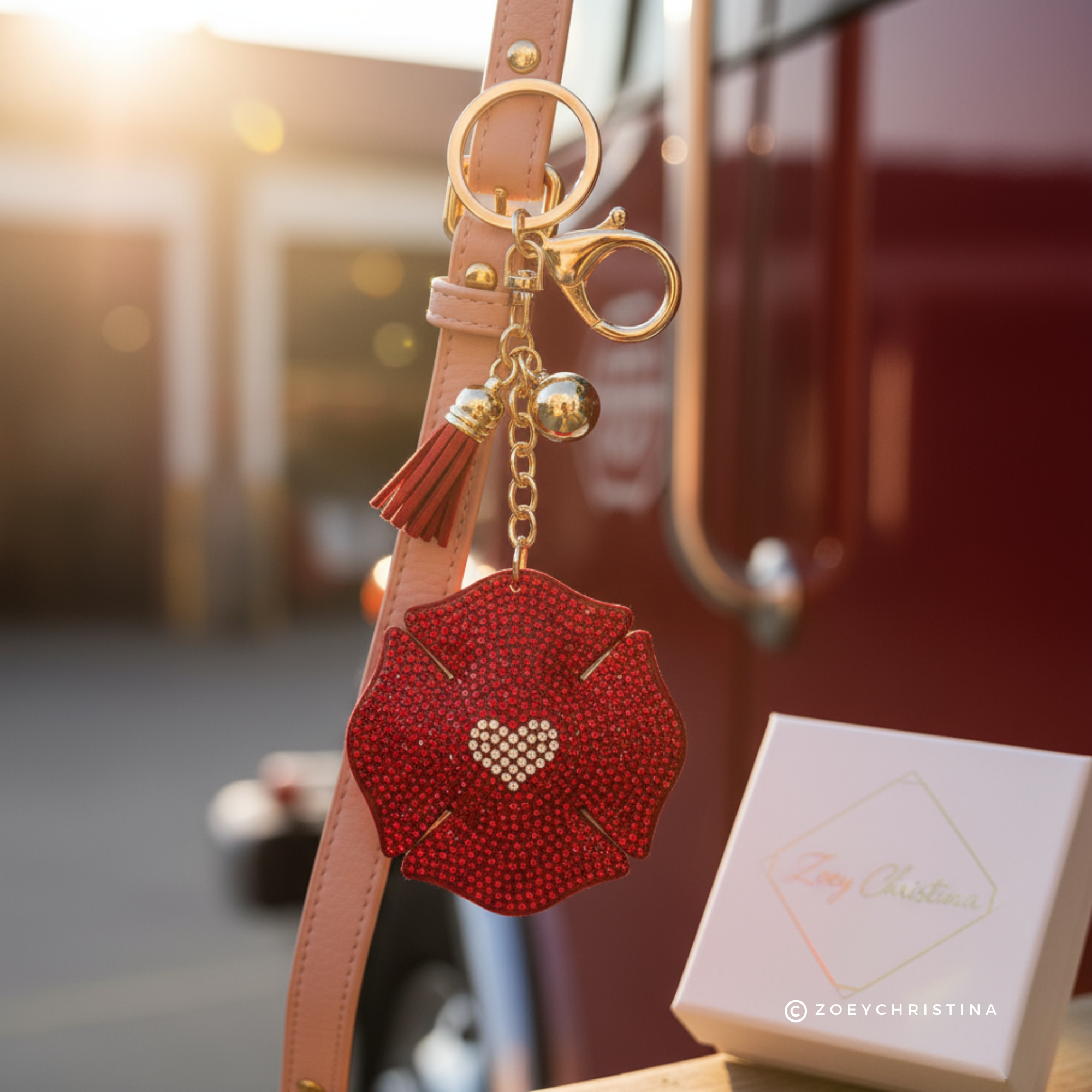 Zoey Christina – wholesale Nyckelringar - Dam – Strassmärke Väsksmycke – Brandman & Polis Nyckelring18