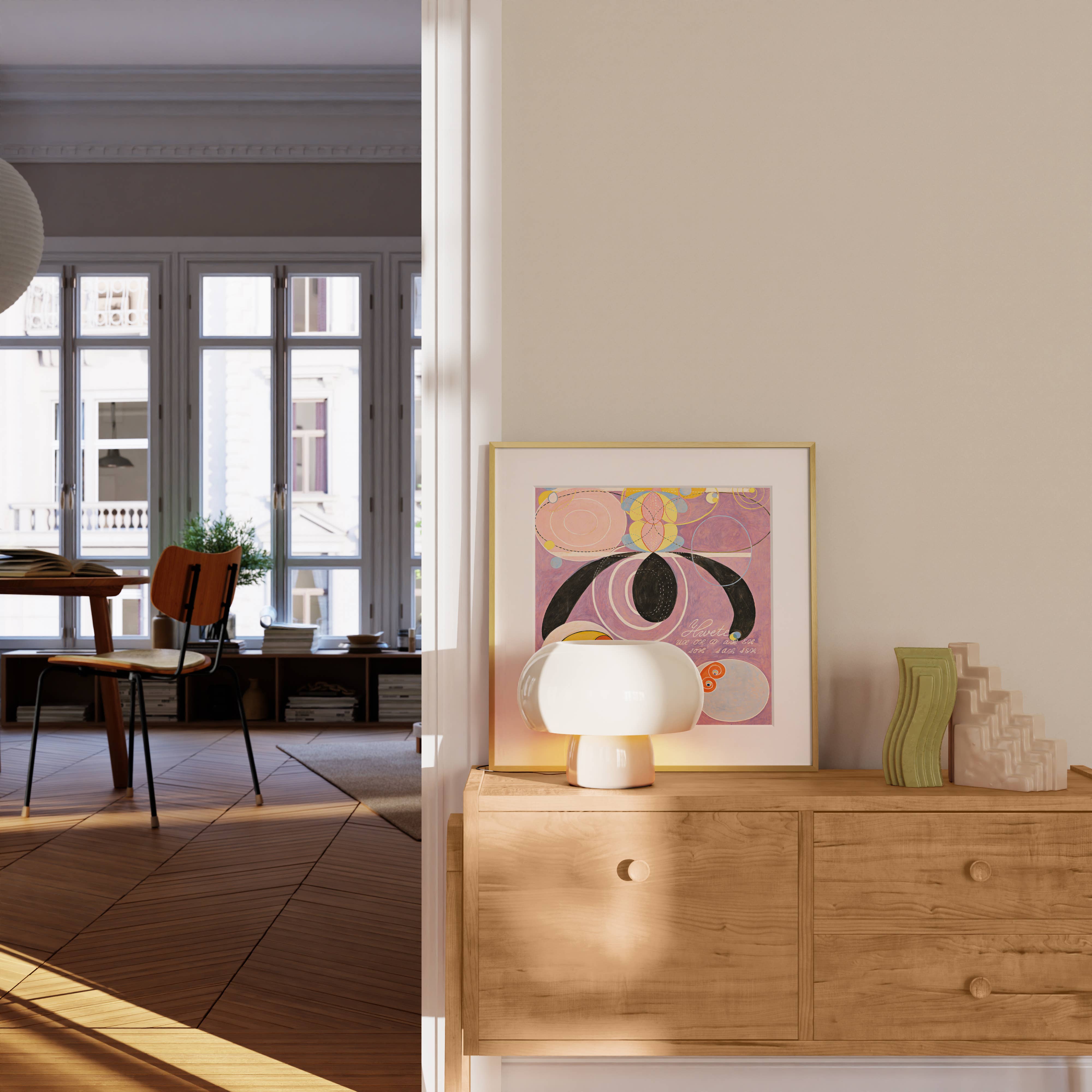 Haus and Hues - Vente Affiche d'art - Cadre en métal carré doré avec verre3