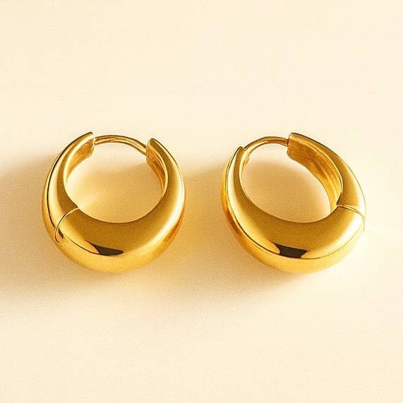 Puffy Huggies | Guld Vermeil för wholesale av Ke Bella Jewelry