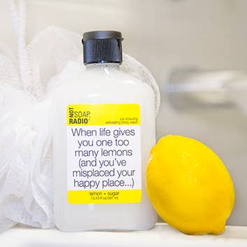 Not Soap, Radio – Engroshandel Bodyscrub/eksfolierende produkt – Når livet giver dig en for mange citroner... skrubbe