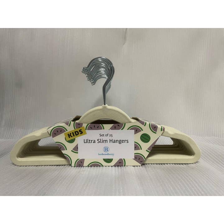 Concepts In Time – wholesale Clothes hangers – Concepts 25pk Kids Velvet Hangers – Smooth & Stylish