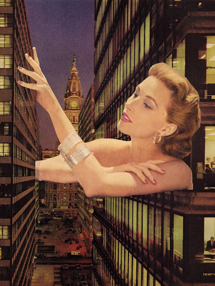 Entre étoiles et réverbères sur la 5e Avenue Art Print pour la vente par Flanzella