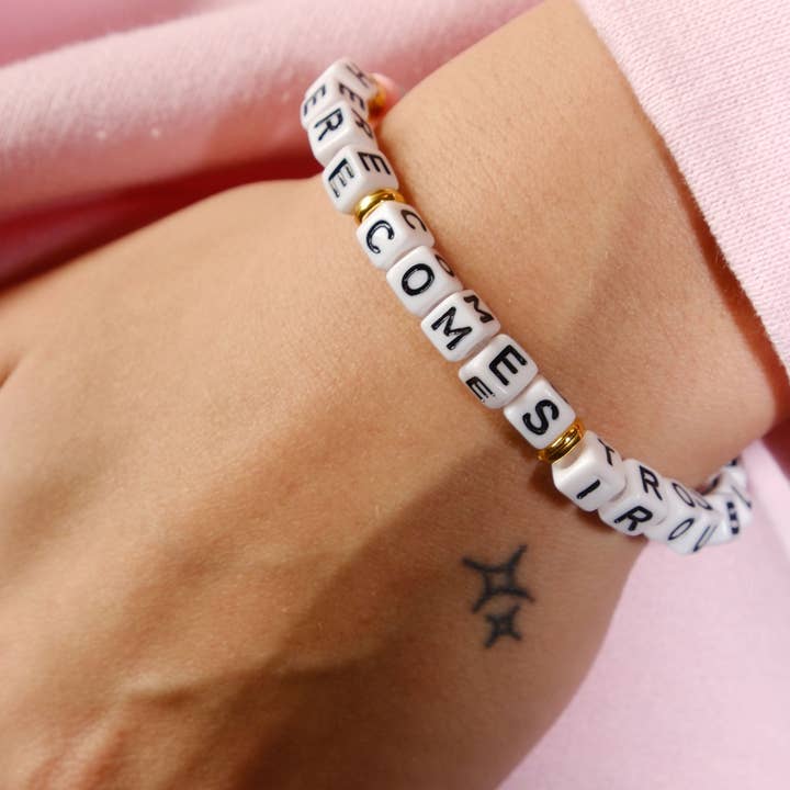 Mure and Grand - Wholesale Beaded Bracelet - Here Comes Trouble Inspirational Beaded Bracelet0