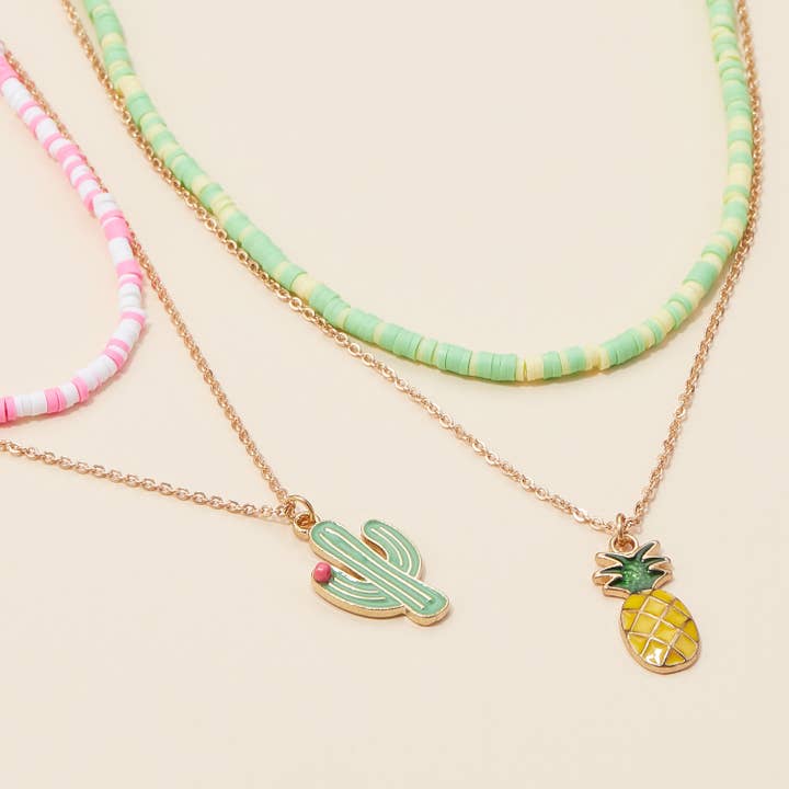 Lilla Haven - Vente Colliers à pendentif - Collier superposé de perles en caoutchouc6