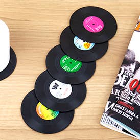 Gift Republic - Wholesale Coasters - Retro Vinyl Coasters2