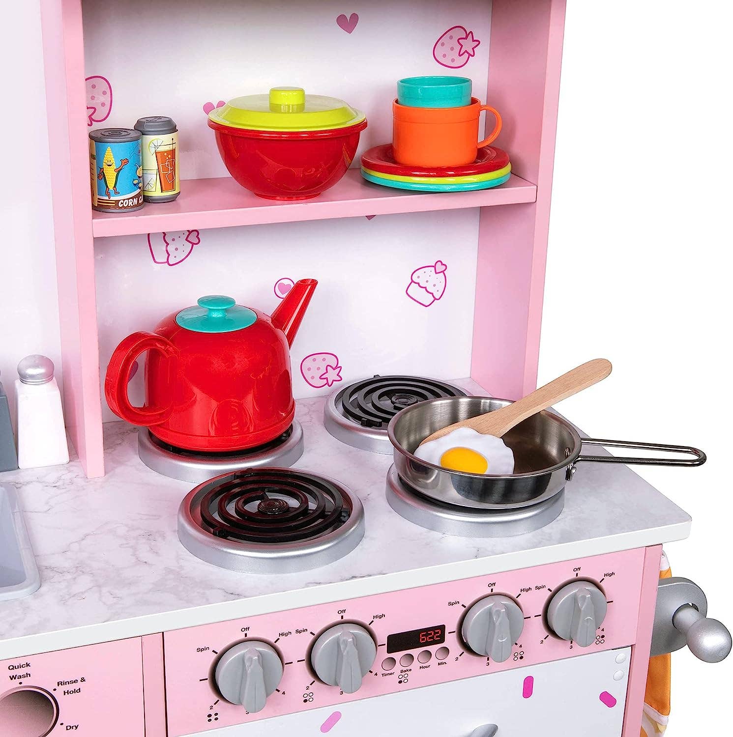 Jumbl - Wholesale Toy Set - Kids - Kids Kitchen Set, Pretend Wooden Kitchen Playset7