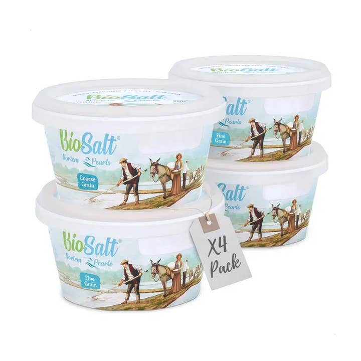 Biosalt Pack Of 4X200G Tubs (3 Fine - 1 Thick) for wholesale by NORTEM BIOTECHNOLOGY GROUP