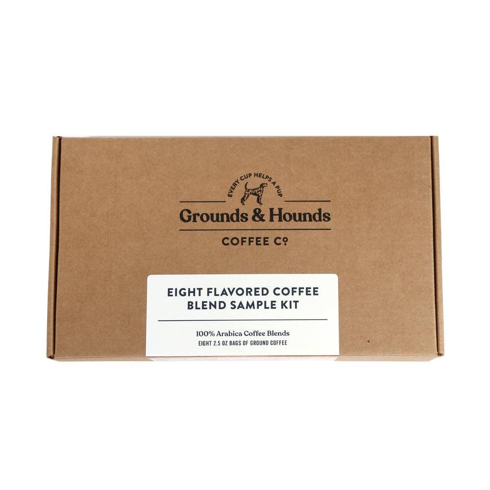 Grounds & Hounds Coffee Co. - Wholesale Coffee Beans - Eight Flavored Blend Coffee Sample Kit3