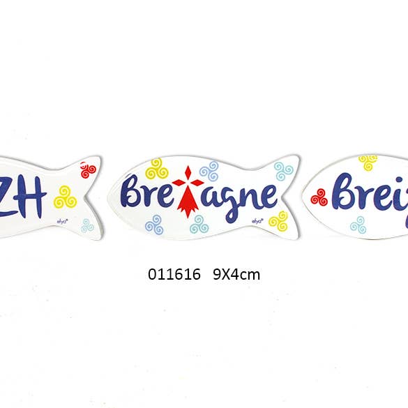 Vismagneet 'Anael Kleur' 9 X 4 cm / 3 Ass voor wholesale door Faye