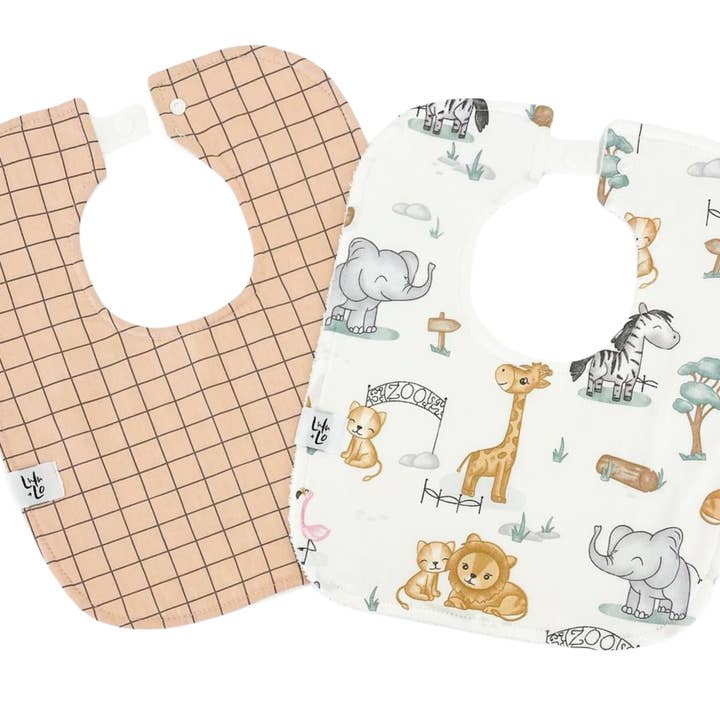 Lulu and Lo - Wholesale Bib - Baby - Handmade Baby Bib - Peachy Pals