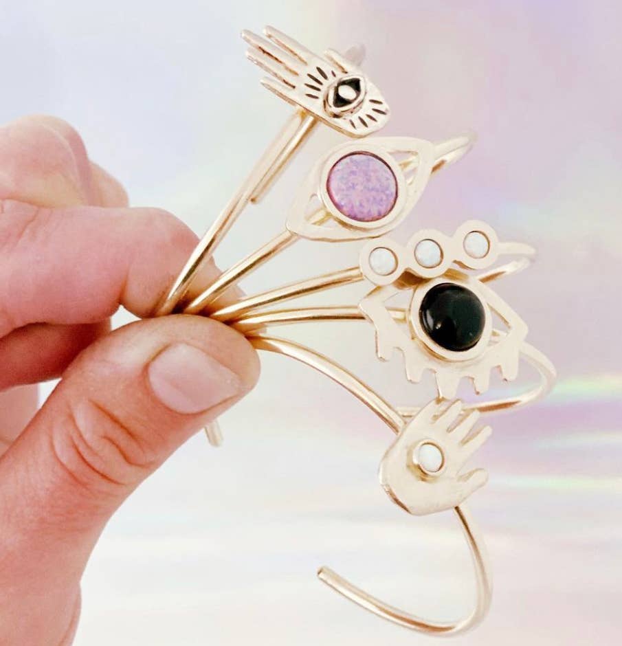 Therese Kuempel Jewelry - Venta al por mayor Pulseras tipo brazalete - Pulsera grande con ópalo2