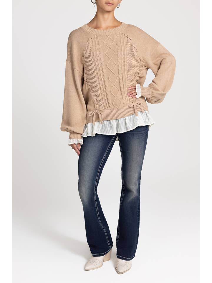 Miss Me - Wholesale Knit Sweater - Women's - MSW0483L- RELAXED SWEATER