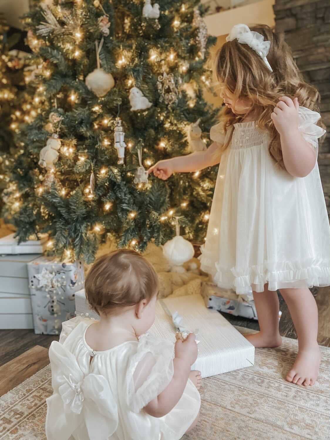 Petite Maison Kids – Vestido - Crianças por atacado – Vestido Bella de tule marfim amanteigado14