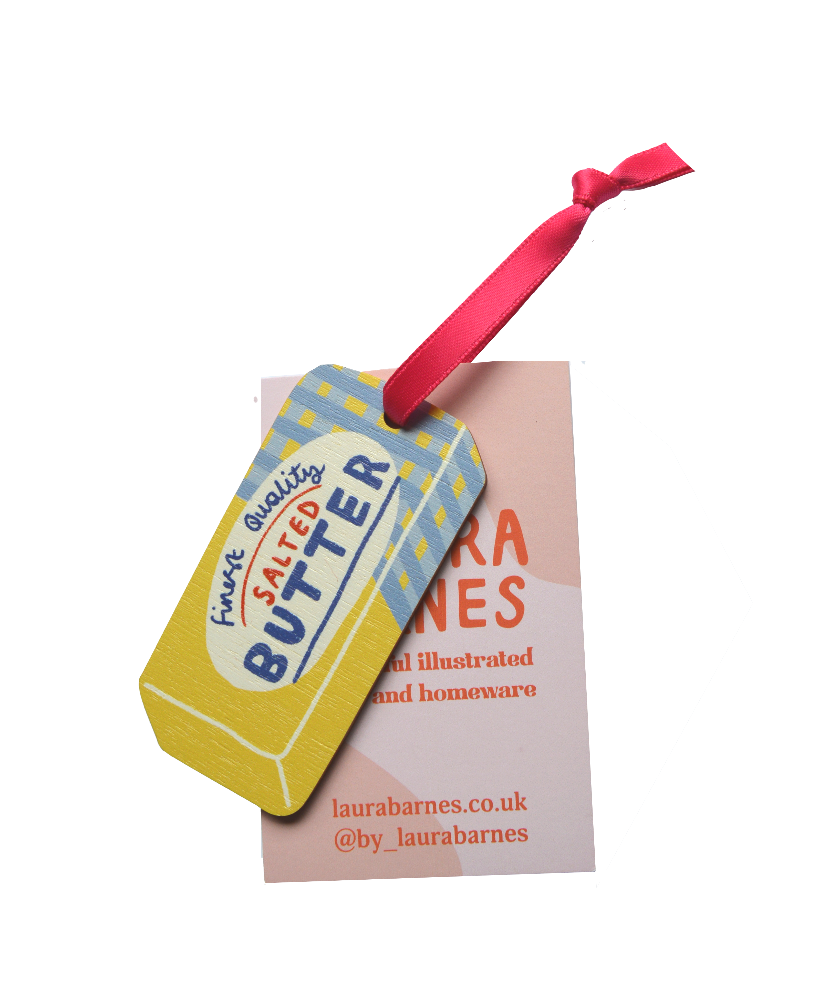 Laura Barnes Wholesale Ltd – wholesale Ornament – Butter Wooden Decoration1