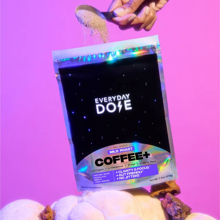 Everyday Dose - Wholesale Ground Coffee - Everyday Dose 90 Servings Mushroom Coffee+2