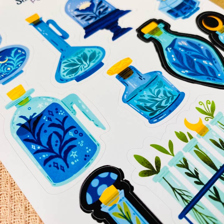 Split Moon Studios - Wholesale Sticker - Sticker Sheet - Potions - Bullet Journal Stickers8