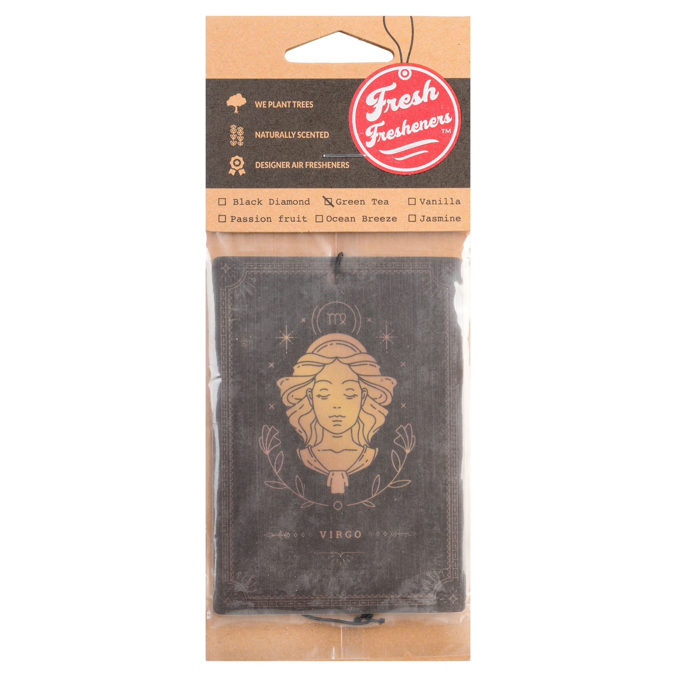 Fresh Fresheners - Wholesale Car Freshener - Unisex - Virgo Zodiac Air Freshener Pack of 121