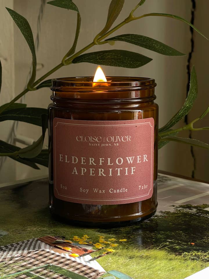 8oz Elderflower Aperitif Scented Candle for wholesale by Eloise and Oliver