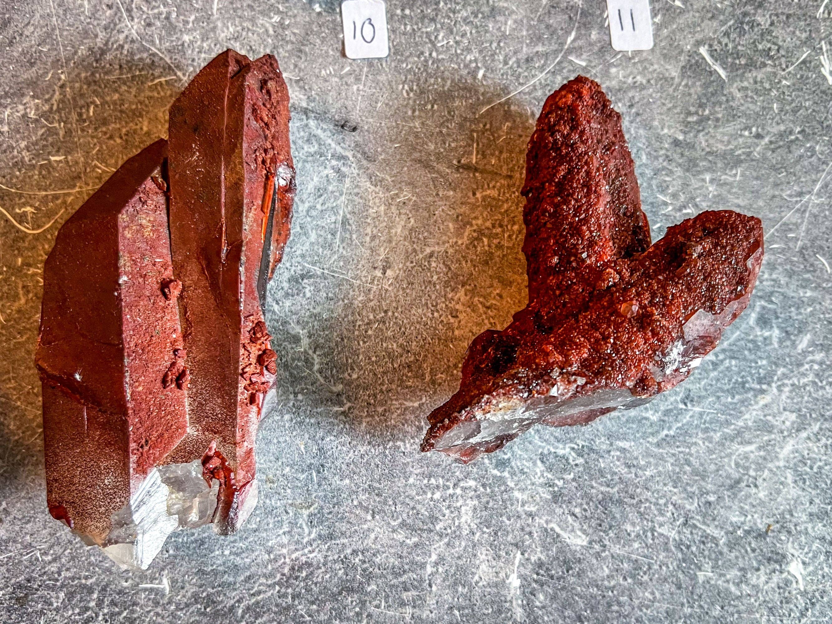 Mandala Gems – wholesale Spiritual stone/crystal – Raw Red Hematoid Quartz Clusters, You Choose Piece!3