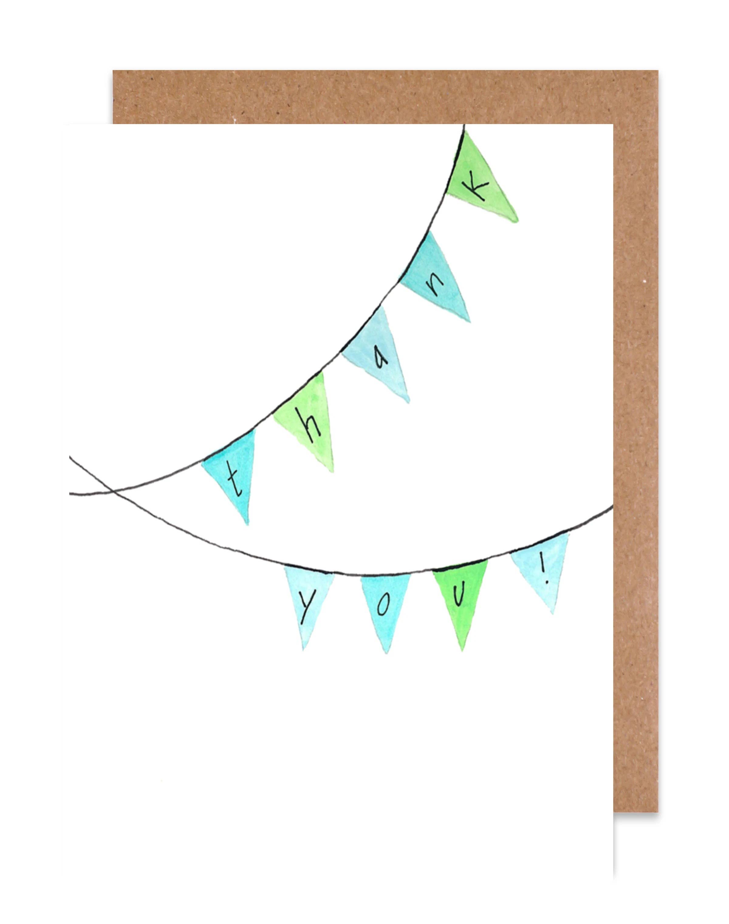 Island Haus Co - Wholesale Thank You Card - Thank you banner Card0