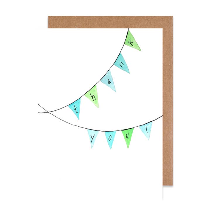 Island Haus Co - Wholesale Thank You Card - Thank you banner Card