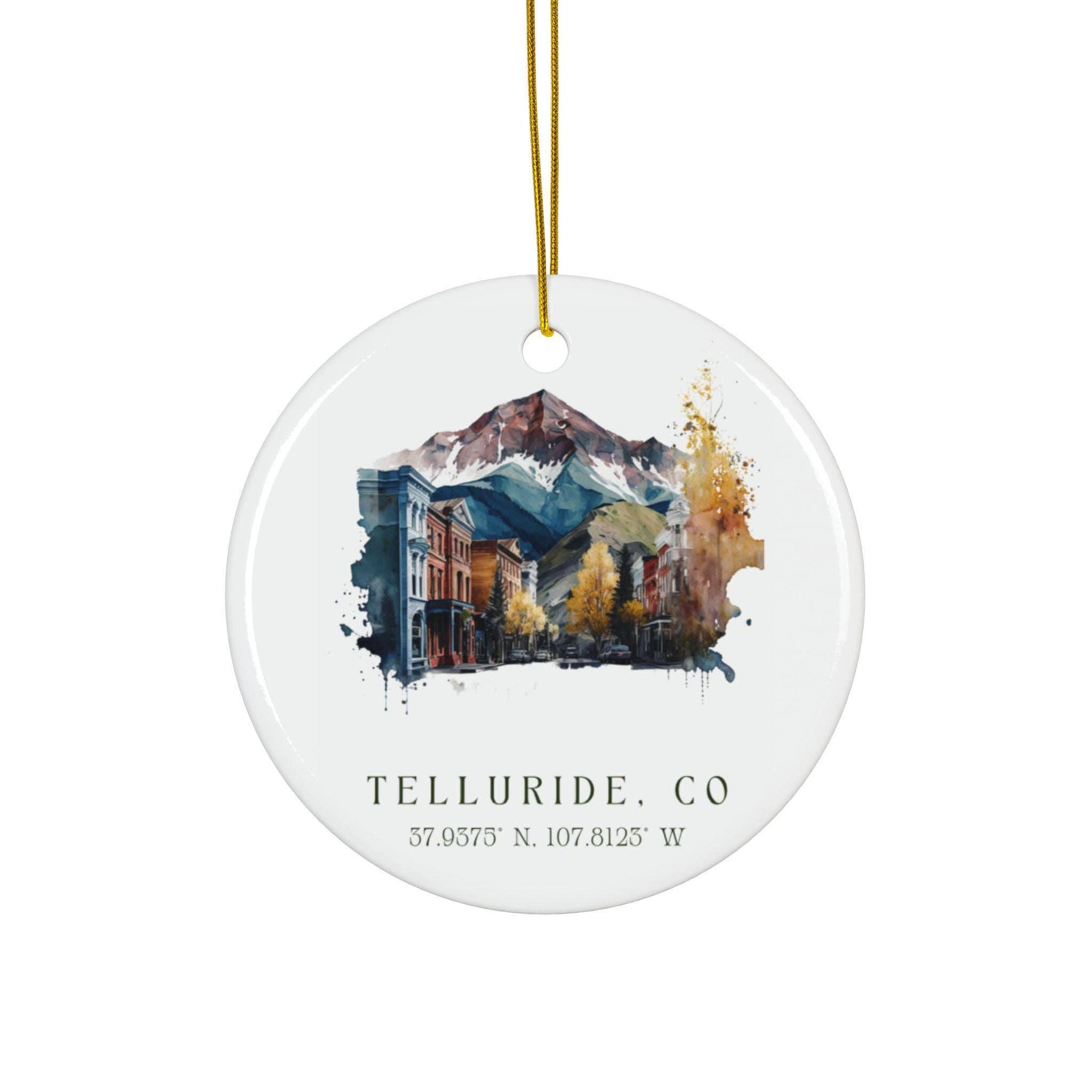 Premium Travel Art - Vendita all'ingrosso Decorazione - Ornamento Telluride: Souvenir Unico di Telluride, Decorazione di Telluride Colorado e Autentico Regalo di Natale di Telluride0