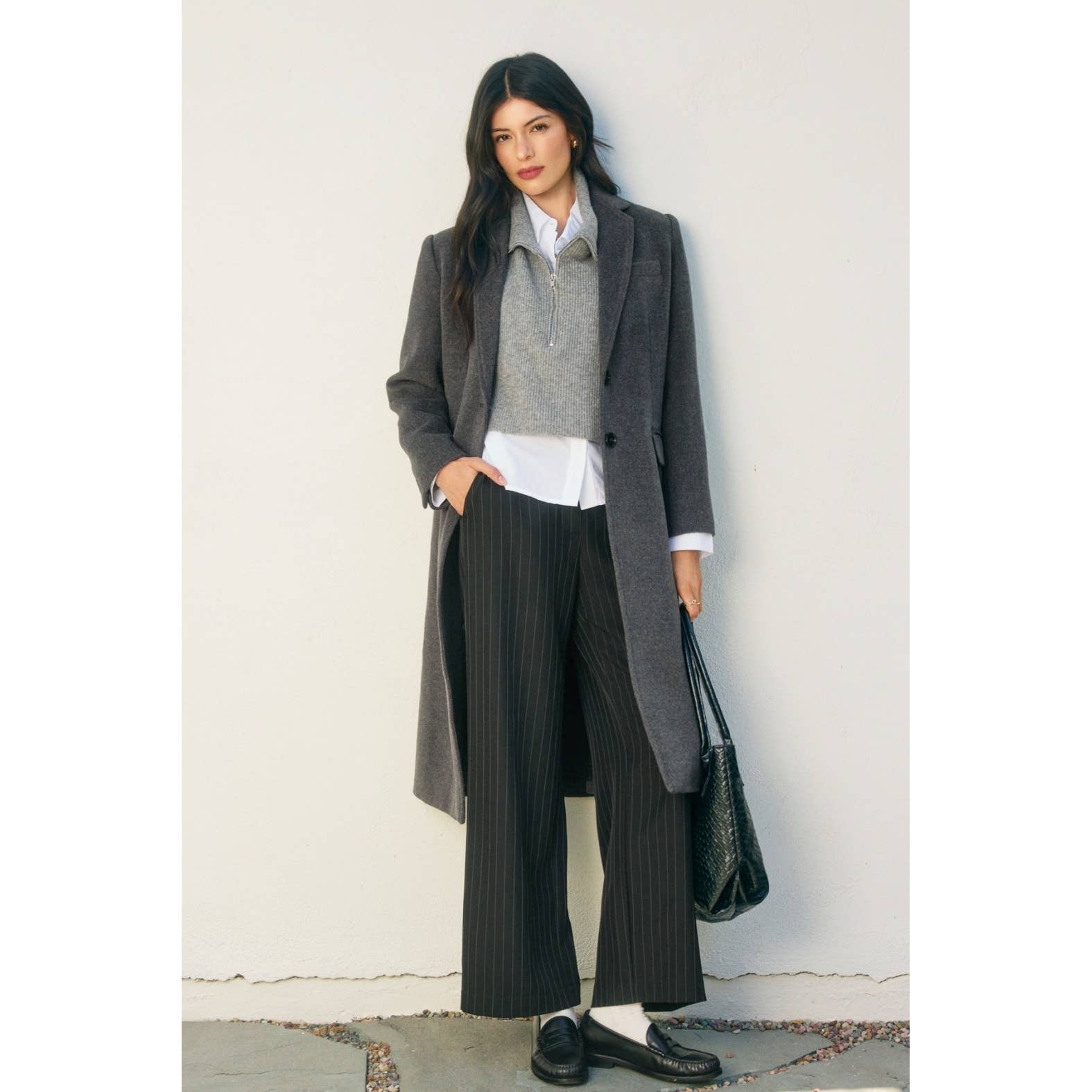 Dress Forum - Vente Manteau – femme - Manteau long en laine doux19