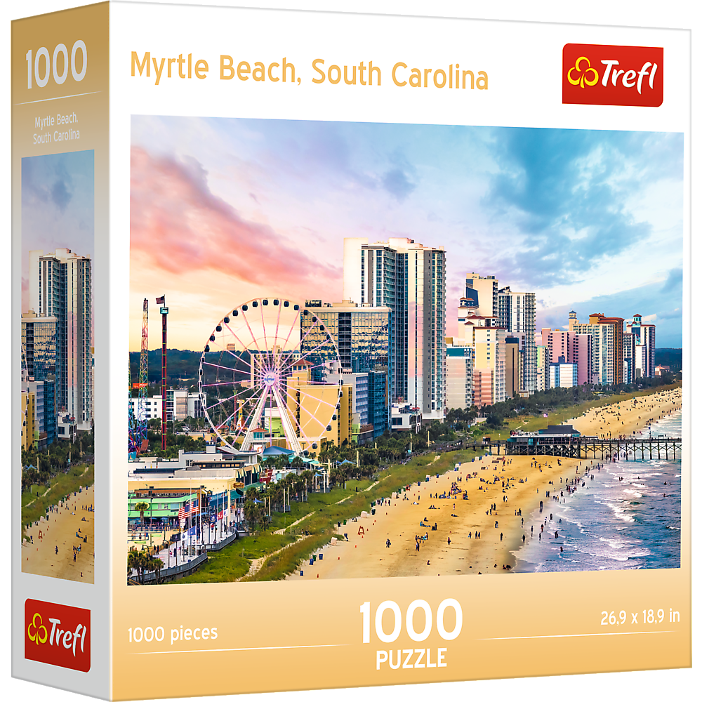 Trefl USA - Wholesale Puzzle - Adult - Trefl Red 1000 Piece Puzzle - Myrtle Beach0