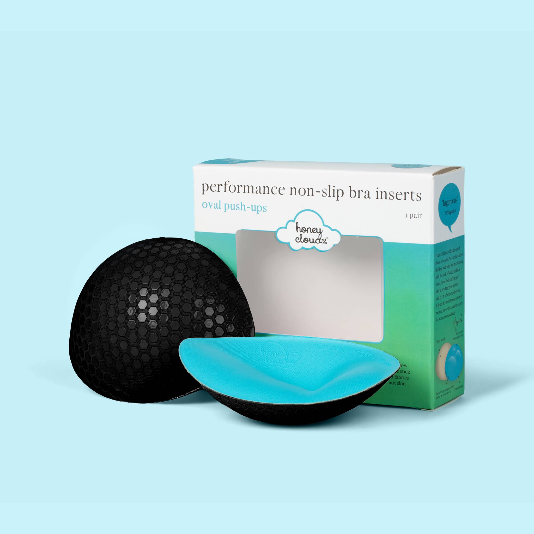 Honey Cloudz – Acessórios de sutiã - Mulher por atacado – Almofadas Push Up para Soutien Ovais1