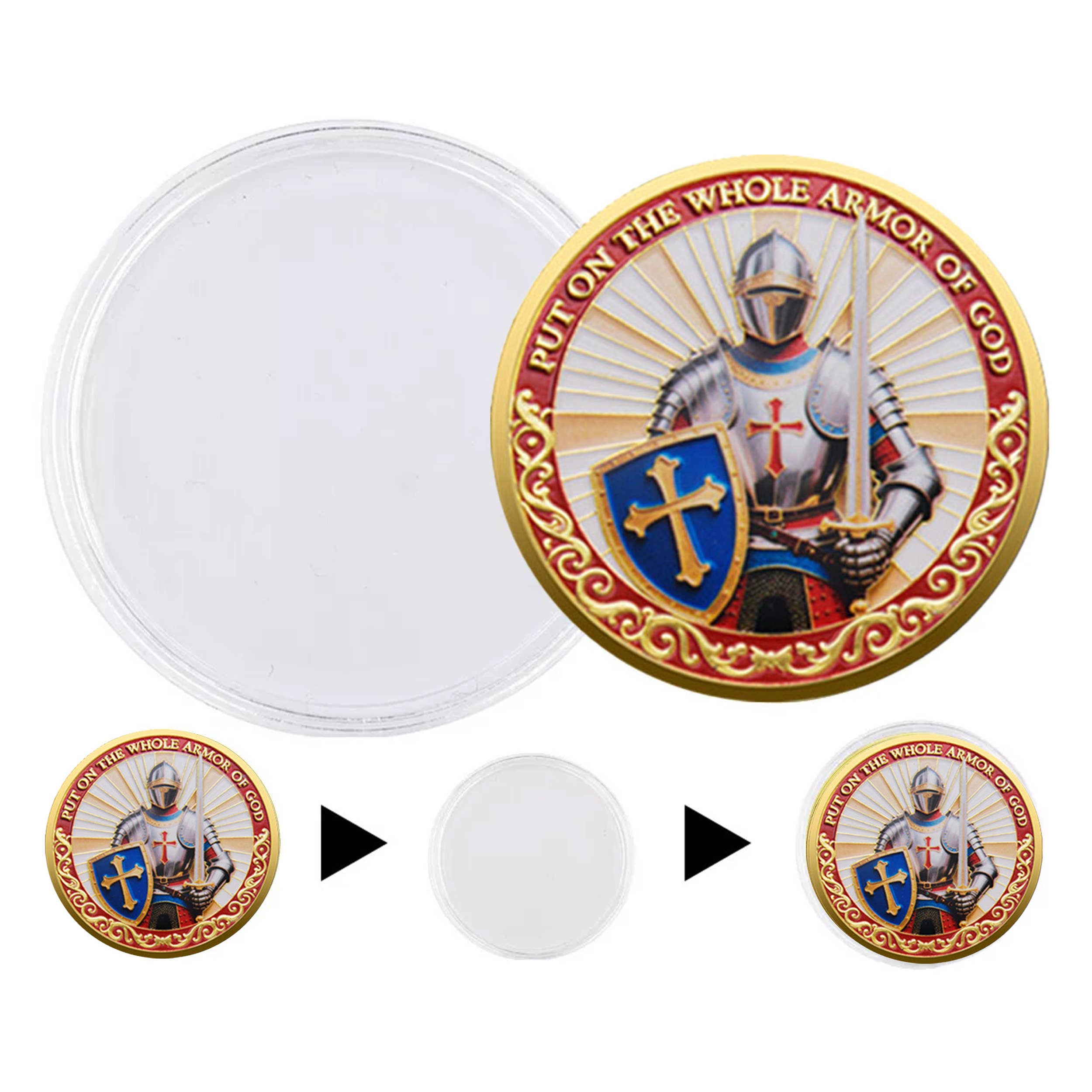 Blinkee.com, LLC - Wholesale Keepsake Coin/Token - Guardian Edition Put on the Whole Armor of God Coin4