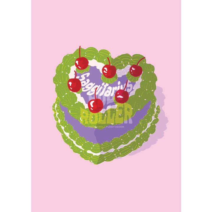 Ruby Roller Art - Wholesale Kunstprint - Esthetische harttaart met kersen sterrenbeeld kunstprint12