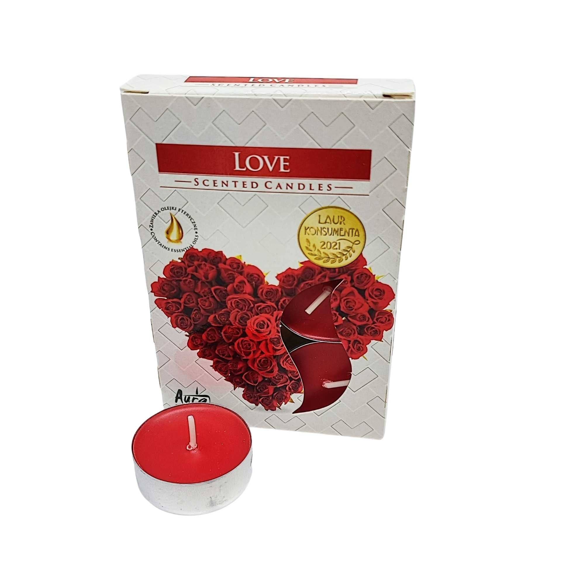 Arômes & Évasions - Wholesale Tea Light Candles - Candle -Scented Tealights -Set of 6 -Love