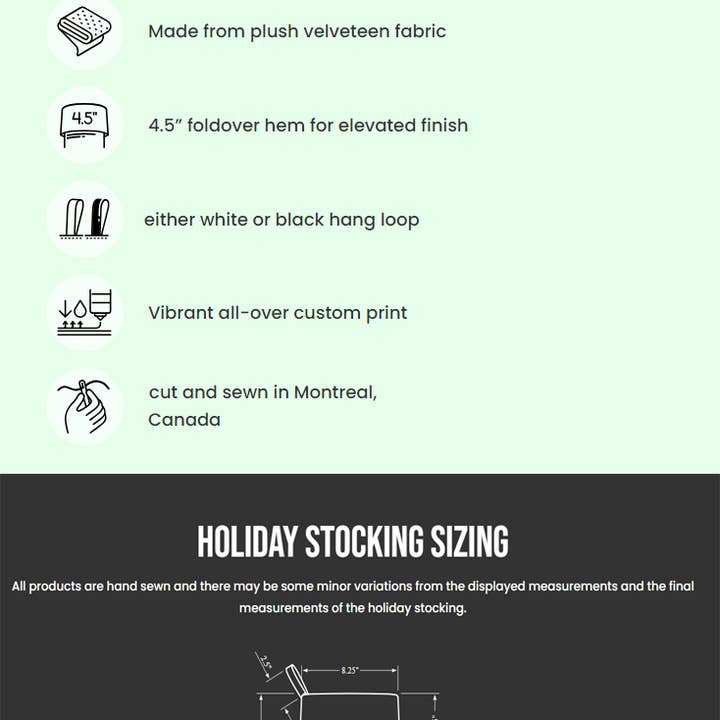 Sofs Designs - Wholesale Holiday Stocking - Stockings, in Vintage Ski inspired Art collage Red 3