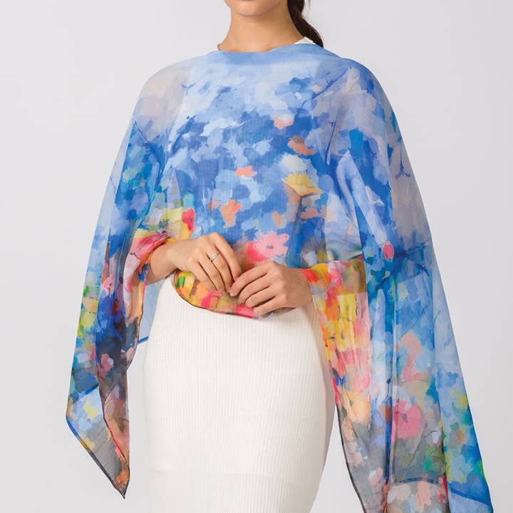 Sevya Handmade - Vente Écharpe – femme - Écharpe Vandana Cupro3