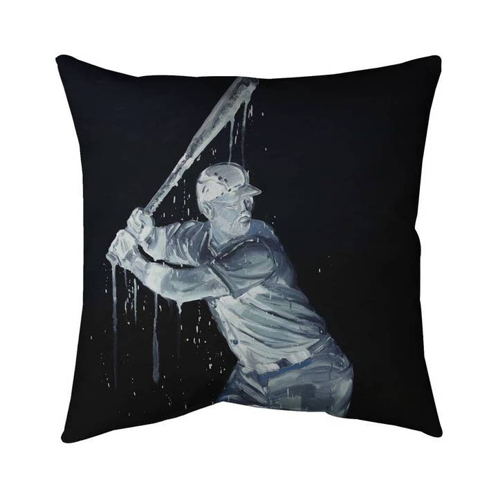 Baseball Player Pillow | Man American Sports Home Decor for wholesale by BEGIN HOME DECOR