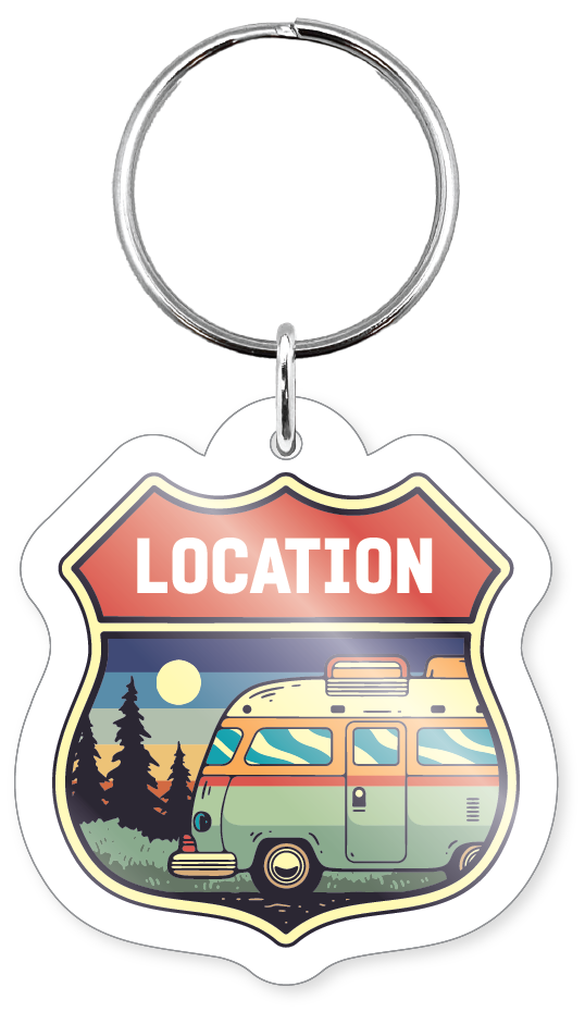 Morris Magnets - Wholesale Keychain - Unisex - Keychain - Route Sign Van Badge3