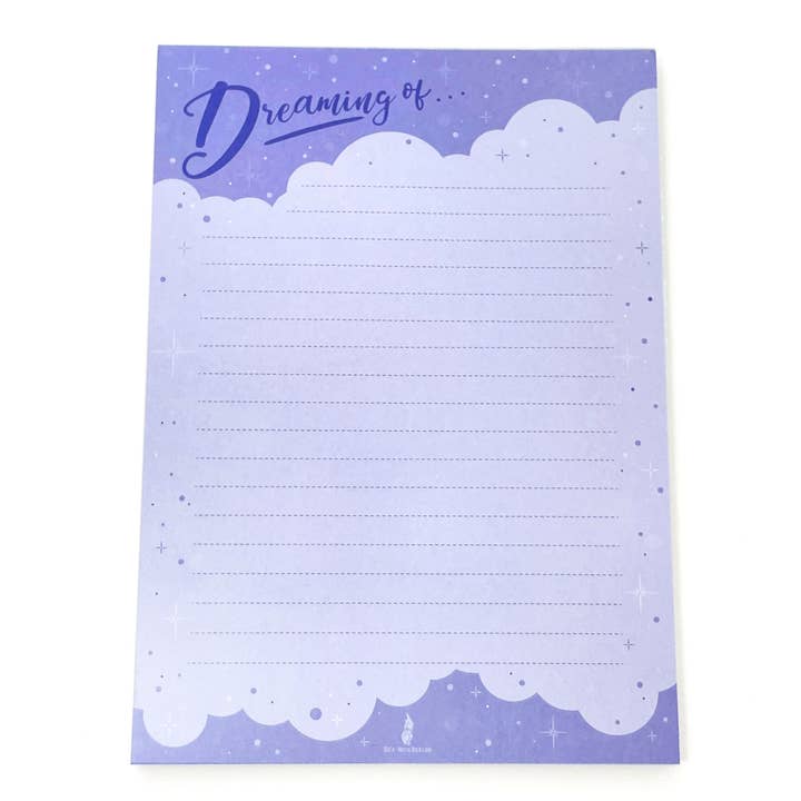 Ex-Voto Design - Wholesale Notepad - DREAMING OF, 5X7 manifesting Notepad
