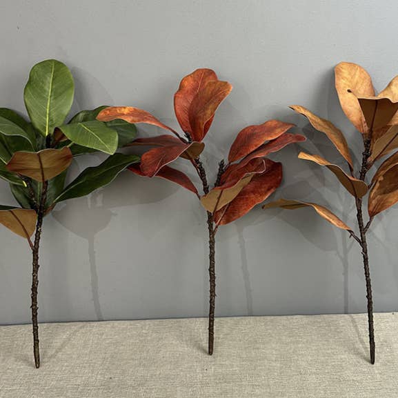 Sweet Home Deco - Wholesale Artificial flowers - 22''T Nature Touch Faux Magnolia Leaf Branch, Indoor/Ourdoor6