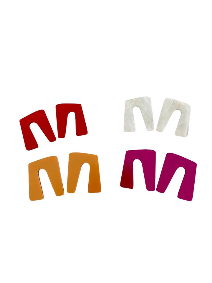 The Diana: A Modern Clean Cut Stud Earring for wholesale by Capture This Canvas