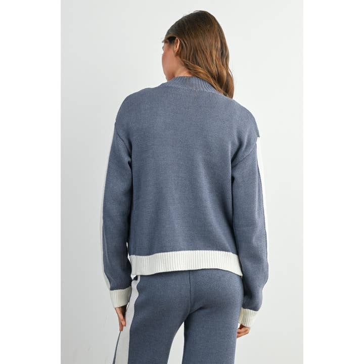 BUTTERMELON - Wholesale Jacket - Women's - Retro Varsity 'M' Sweater Jacket - BMJ795610